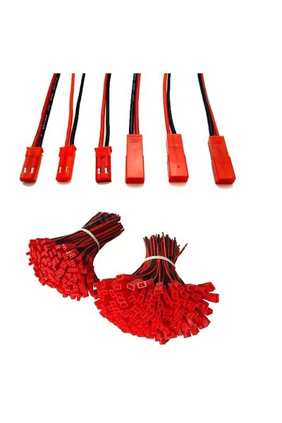 U-Angel-1988 100mm Jst Plug 20pcs 100mm 150mm 200mm Jst Male Female Connector Plug For Rc Lipo Battery Car Boat D