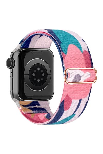 Choice 42 44 45 49mm AP-XWYH1B Cute Flower Pattern Stretchy Band Compatible with Apple Watch Bands 38mm 40m
