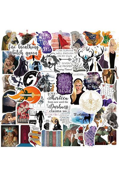 Choice 50pcs All 50pcs Throne Of Glass Scrapbook Stickers Diy Diary Laptop Luggage Skateboard Graffiti Deca
