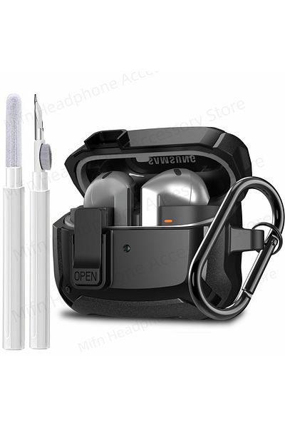 Choice buds 3 case black 2024 [2-in-1] Armor Case For Samsung Galaxy Buds 3/Galaxy Buds3 Pro Secure Lock Co