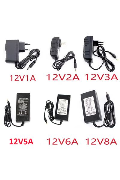 YTDMEN AC to DC 5V 6V 8V 9V 12V 13V 15V 24V Power Supply Adapter 1A 2A 3A 5A 6A 8A 220V To 12V Universal...