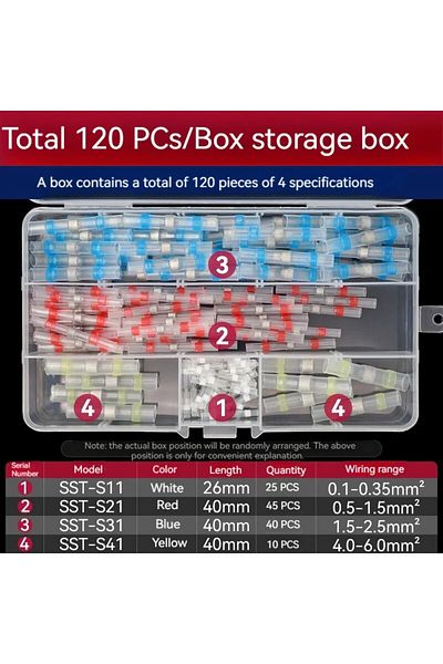 Choice 120pcs 250 Pcs/120 Pcs Heat Shrinkable Solder Ring Waterproof Wiring Terminal Solder Sleeve Wiring H