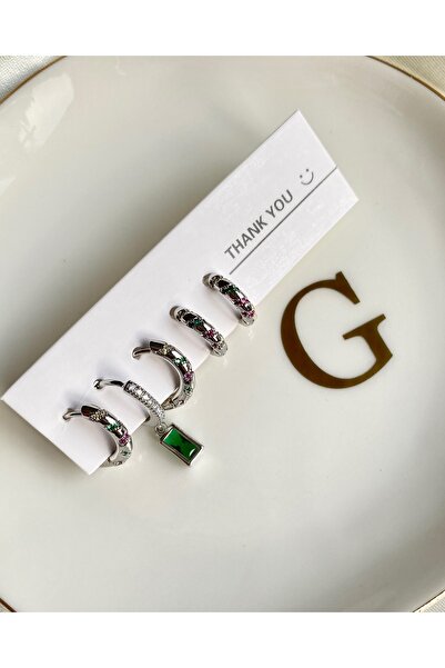 GAMZE Steel Vip Premium Earring Set