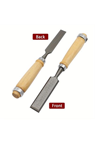 Wnew مجموعة إزميل نحت الخشب 4 قطع 8/12/16/20 مم احترافية لأعمال النجارة مع تصميم مريح لنحت الخشب...