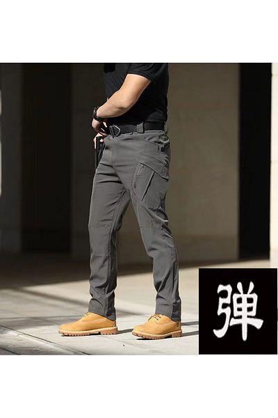 Choice Xl 75-85kg X9 Gray Men's Spring Autumn Tactical Cargo Elastic Pants Combat Trekking Hiking Camping C