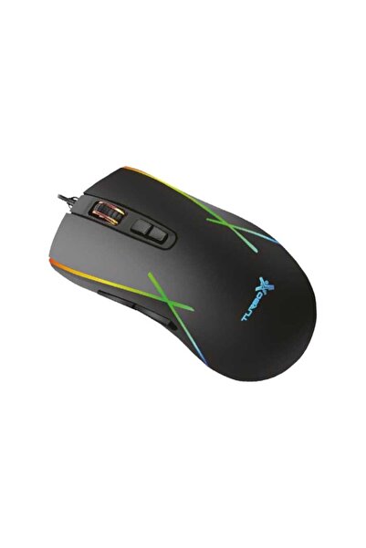 TURBOX New Desing Tr-M5 3200Dpi Usb Kablolu Siyah Gaming Optik Mouse Rgb
