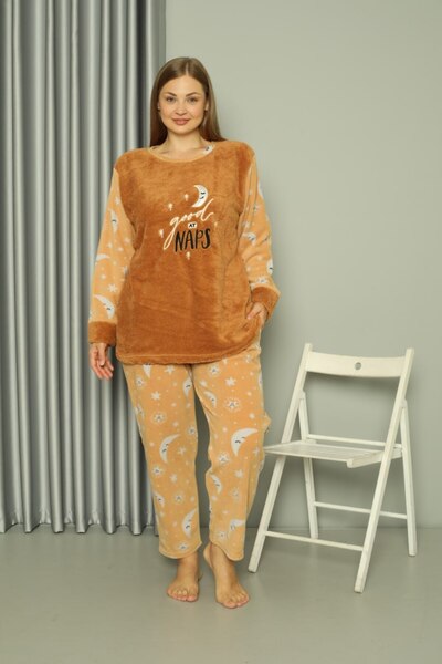 shopshop Copy - Women's Well Soft Plus Size Fleece Plush Pajama Set-20078