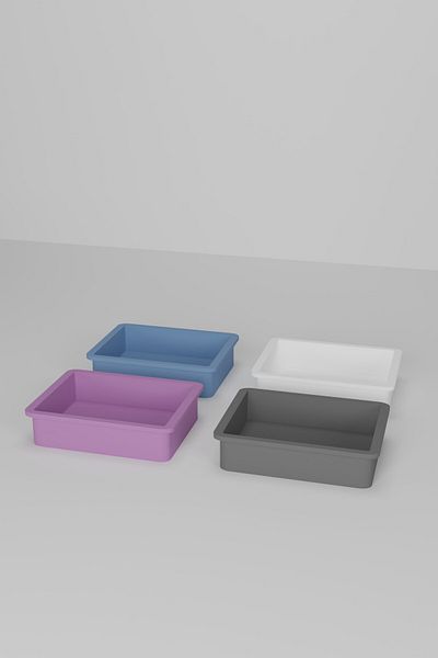 FurnatureDesign 4 Pcs Toy Cabinet Basket - Rails & Screws