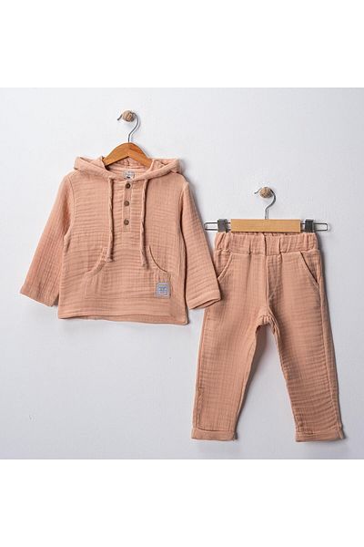 RİYSGİYİM Kangaroo Pocket Muslin Set