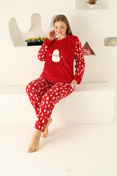 shopshop Copy - Women's Well Soft Plus Size Fleece Plush Pajama Set-20078