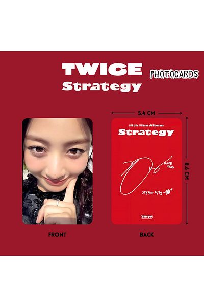 Kpop Dünyasi مجموعة بطاقات الصور TWICE Jihyo ''Strategy''