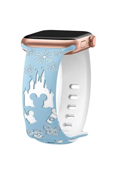 Alstrap Apple Watch 11-10 42mm 6 7 8 9 Se 38 40 41mm Uyumlu Lazer Kesim Desen...