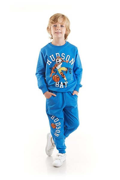 AHENGİM Fiú Hudson nyomtatott trendi tréningruha szett Ak2537