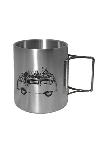 Orcamp Out-1800 Model Steel Cup Folding and Handle Caravan