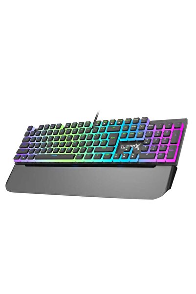 TURBOX TR-MK10PD USB Kablolu (Siyah) Rgb Makro Gaming Mekanik Klavye Pudding Tuş Bilek Destekli
