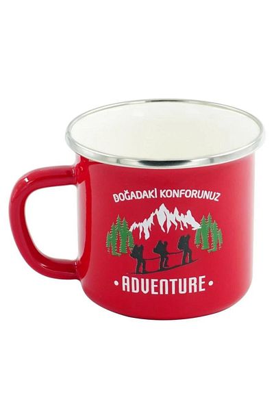Orcamp Retro Enamel Adventure - 180 ml Red Mug Out-1900