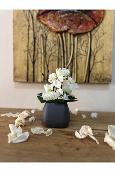 lameko زهرة صناعية جافة متوسطة الحجم لتزيين الطاولة زهرة صناعية