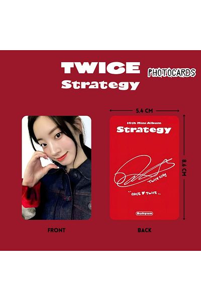 Kpop Dünyasi Twice Dahyun'' Strategy'' Photocards Set