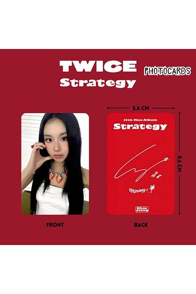 Kpop Dünyasi مجموعة بطاقات صور TWICE Chaeyoung ''Strategy''