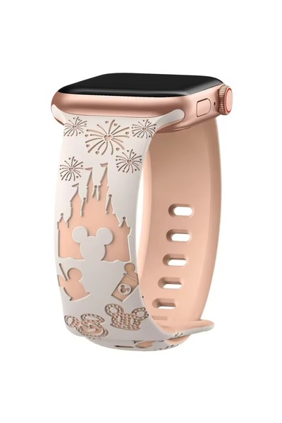 Alstrap Apple Watch 11-10 42mm 6 7 8 9 Se 38 40 41mm Uyumlu Lazer Kesim Desen...