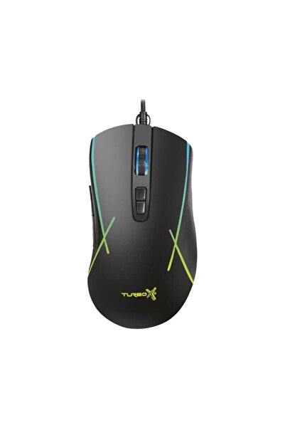 TURBOX New Desing Tr-M5 3200Dpi Usb Kablolu Siyah Gaming Optik Mouse Rgb