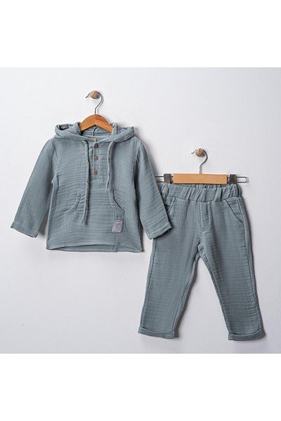 RİYSGİYİM Kangaroo Pocket Muslin Set
