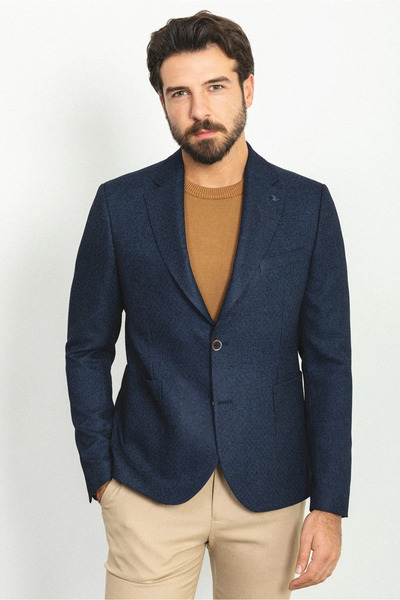 SARDINELLI Özel Tasarım Mono Yaka Torba Cep Ceket