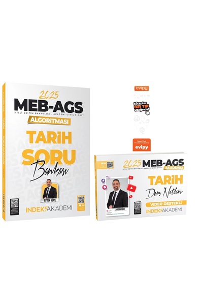 İndeks Akademi 2025 MEB-AGS Akademisi Tarih Video Ders Notları + Soru Bankası...
