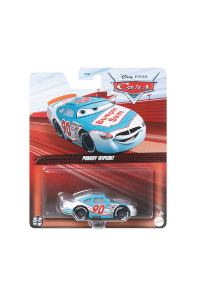 DİSNEY CARS Disney Cars Arabalar Filmi 1/55 Ölçek Tekli Karakter Araçlar GKB38 Ponchy Wipeout