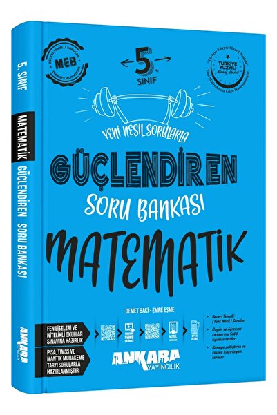 Ankara Yayıncılık 2024 - 2025 Yeni Müfredat 5.SINIF GÜÇLENDİREN MATEMATİK SOR...