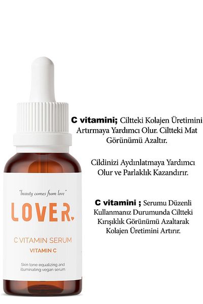 LOVER Promotion Special Price Skin Tone Equalizing and Pore Firming Vitamin C Serum 30 ml