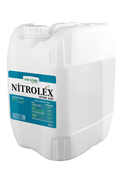 GÜBRE Nitrolex -20lt Sıvı Nitrat Azot çözeltisi- Nitrik Asit-formundadır.
