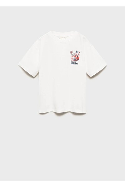 MANGO Kids Тениска с принт за сърфиране