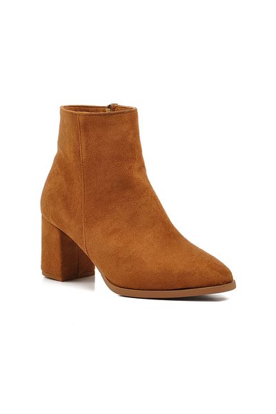 AYAKMOD Tan Suede Γυναικείες Μπότες