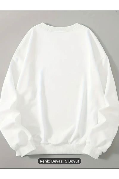 NEW TRENDY COLLECTİON Σετ αθλητικής φόρμας Originals 0 με λαιμόκοψη - Φούτερ και φούτερ με στάμπα μεγάλου μπούστου