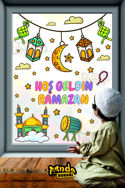 PANDA SOKAĞI Ramazan Ayı Temalı Hilal Cami Hoşgeldin Ramazan Ve Ramazan Figür...