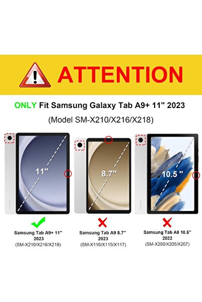 Fogy Samsung Galaxy Tab A11 Plus/A9+ Plus 11INÇ 2025 Case Uyumlu Bluetooth Türkçe Q Klavyeli Kılıfı