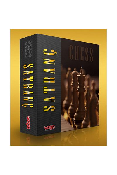WOGA CHESS BROWN CREAM WOODEN LARGE TABLE