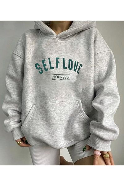 khufu Φούτερ με κουκούλα Self Love - Unisex Hoodie Trend