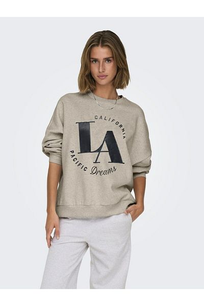 ONLY Hanorac alb Onldeborah L/s Club cu gâtul O pentru femei 15337256-Birch