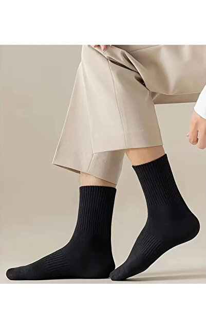 ÇORAPX Çorapx Pachet de 6 șosete de tenis negre simple (unisex)