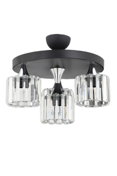 ESSLİGHT Eslem 4-Piece Plafonier Chandelier (Crystal Stone) Living Room Bedroom Kitchen Young Room Office