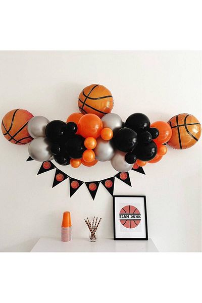 Parti Dükkanım Basketball Background Balloon Chain
