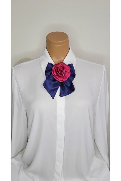 LO ADORO Cravată pentru femei - Papion cu detaliu de trandafir