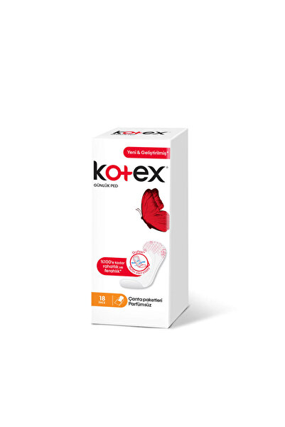 Kotex İnce Günlük Ped Parfümsüz 18'li