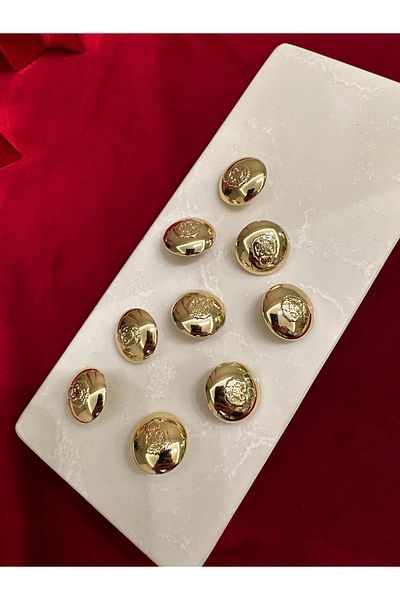 Merve Luxury Lacquered Non-Darking Button