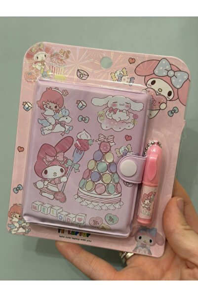 kuromi Pembe Not Defteri ve Kalem Seti Anı Defteri Seyahat Defteri