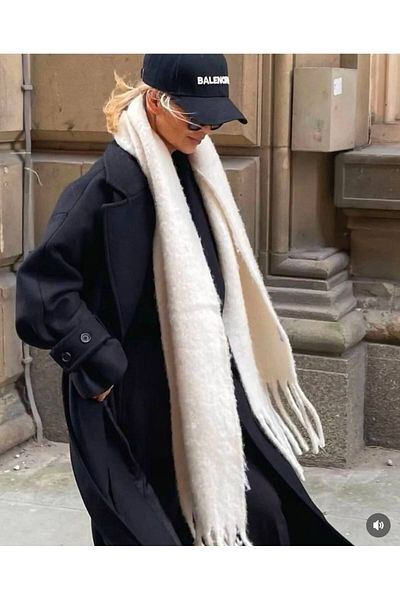 Nilbutik Premium Soft Boucle Scarf