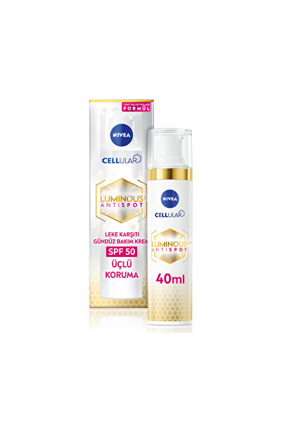 NIVEA Luminous630 Spf50 Güneş Korumalı Leke Karşıtı Gündüz Yüz Bakım Kremi 40ml