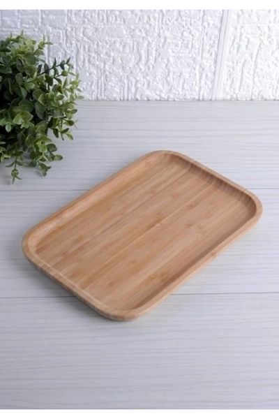 BALSA Bambu Sunum Tabağı 30x20 Cm